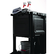 Rubbermaid Commercial Cleaning Cart Locking Door Kit, Black (1861443)