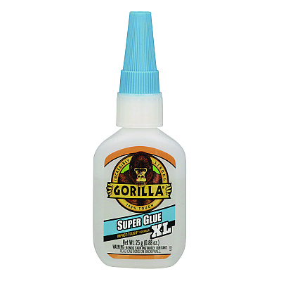 Gorilla Super Glue, 0.88 oz, Dries Clear (GOR7400202)