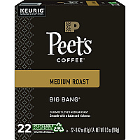 Green Mountain Coffee Roasters Roasters Roasters Peet's Big Bang K-Cup, Big Bang, K-Cup, 22/Box (GMT6664)