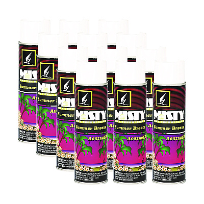 Misty Handheld Air Deodorizer, Summer Breeze, 10 oz Aerosol Spray, 12/Carton (AMR1001868)