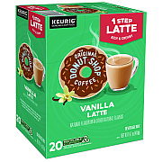 The Original Donut Shop Vanilla One Step Latte K-Cup, 20/Box (DIE8177)