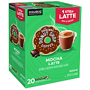 The Original Donut Shop Mocha One Step Latte K-Cup, Vanilla, 20/Box (DIE8179)
