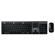 Adesso WKB-7300 Wireless Keyboard and Mouse, 2.4 GHz Frequency/30 ft Wireless Range, Gray/Black