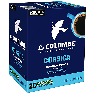 La Colombe Coffee K-Cup Pods, Corsica Dark Roast, 20/Box (GMT0328)