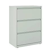 Alera Lateral File, 3 Legal/Letter-Size File Drawers, Light Gray, 30" x 18.62" x 40.25" (ALEHLF3041LG)