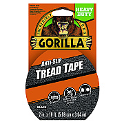 Gorilla Tread Tape, 3" Core, 2" x 10 ft, Black (GOR115944)