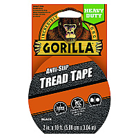 Gorilla Tread Tape, 3" Core, 2" x 10 ft, Black (GOR115944)