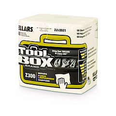 TOOLBOX Z300 Quarterfold Wipers, 1-Ply, 11.87 x 13, White, 12/Carton (SLR2010001)