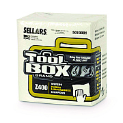 TOOLBOX Z400 Quarterfold Wipers, 1-Ply, 11.87 x 13, White, 12/Carton (SLR5010001)