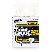TOOLBOX Z400 Interfold Pop-Up Wipers, 1-Ply, 8.5 x 16.5, White, 12/Carton (SLR5020001)