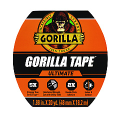 Gorilla Ultimate Tape, 3" Core, 1.88" x 20 yd, Black (GOR113499)