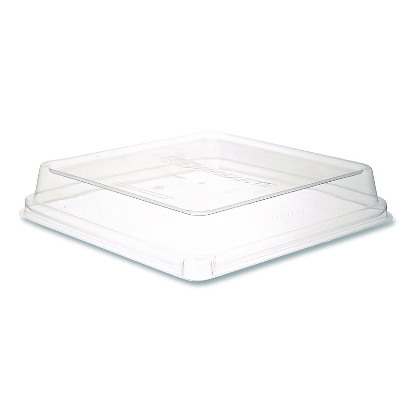 Eco-Products Renewable and Compostable Lids, 8.8 x 8.8 x 1.64, Clear, Plastic, 200/Carton (ECOEPSCS9SLID)
