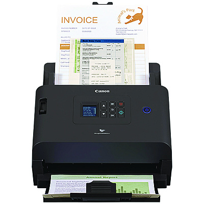 Canon imageFORMULA DR-S250N Scanner, 600 dpi Optical Resolution, 80-Sheet Duplex Auto Document Feeder (CNM6383C002)