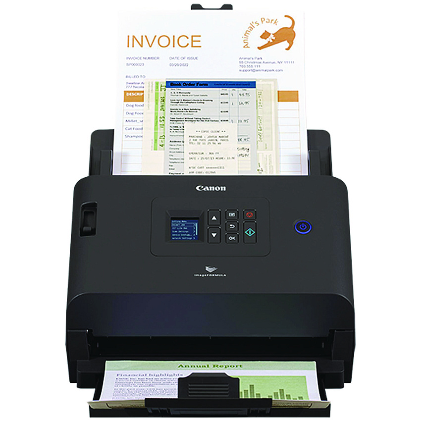 Canon imageFORMULA DR-S250N Scanner, 600 dpi Optical Resolution, 80-Sheet Duplex Auto Document Feeder (CNM6383C002)