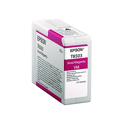 Epson T85030N (T850) UltraChrome High-Yield Ink, Vivid Magenta