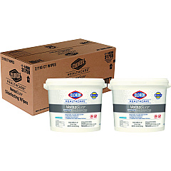 Clorox Healthcare VersaSure Cleaner Disinfectant Wipes, 1-Ply, 12 x 12, Fragranced, White, 110/Bucket, 2 Buckets/Carton (CLO31759)