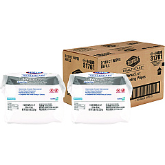 Clorox Healthcare VersaSure Cleaner Disinfectant Wipes, 1-Ply, 12 x 12, Fragranced, White, 110/Pouch, 2 Pouches/Carton (CLO31761)
