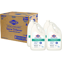 Clorox Healthcare Spore Defense Cleaner Disinfectant, Open System, 1 gal Bottle, 4/Carton (CLO32409)