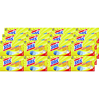 S.O.S. Steel Wool Soap Pad, Steel, 4/box, 24 Boxes/carton (CLO98041)