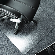 Floortex Cleartex Ultimat Polycarbonate Chair Mat for Low/Medium Pile Carpet, 48 x 53, Clear (FLRER1113423ER)