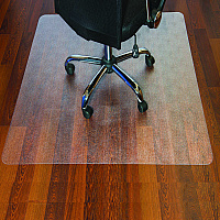 Floortex Cleartex Ultimat Polycarbonate Chair Mat for Hard Floors, 48" w x 53" l, Clear (FLRER1213419ER)