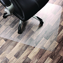Floortex Cleartex Unomat Anti-Slip Chair Mat for Hard Floors/Flat Pile Carpets, 35" w x 47" l, Clear (FLREC128920ERA)