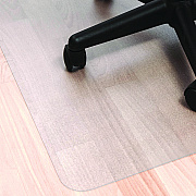 Floortex Ecotex Marlon BioPlus Rectangular Polycarbonate Chair Mat for Hard Floors, Rectangular, 45" w x 53" l, Clear (FLRNRCMFLBS0003)