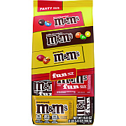 M & M's M and M'S Milk Chocolate, Peanut and Peanut Butter Variety Pack Fun Size Chocolate Candy Assortment, 19.41 oz Bag (MNM59878)