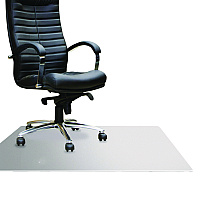 Floortex Cleartex MegaMat Heavy-Duty Polycarbonate Mat for Hard Floor/All Carpet, 46 x 60, Clear (FLRECM121525ER)