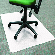 Floortex Cleartex Polypropylene Chair Mat for Carpets, 29" w x 46" l, Translucent (FLRNCMFLLGC0001)