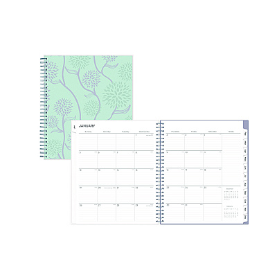 Blue Sky Rue Du Flore Monthly Planner, Floral Artwork, 10 x 8, Jade/Lavender Cover, 12-Month (Jan to Dec): 2026 (101605)