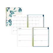 Blue Sky Bakah Blue Weekly/Monthly Planner, Floral Artwork, 11 x 8.5, Blue/White Cover, 12-Month (Jan to Dec): 2026 (137261)