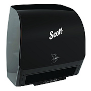 Scott Slimroll Electronic Towel Dispenser, 12.35 x 7.25 x 11.8, Black (47196)