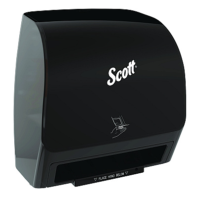 Scott Slimroll Electronic Towel Dispenser, 12.35 x 7.25 x 11.8, Black (47196)