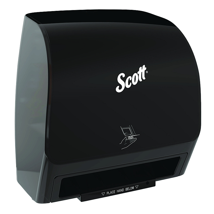 Scott Slimroll Electronic Towel Dispenser, 12.35 x 7.25 x 11.8, Black (47196)
