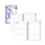 Blue Sky Laila Create-Your-Own Cover Weekly/Monthly Planner, Wildflower Artwork, 8 x 5, Purple/Blue/Pink, 12-Month (Jan to Dec): 2026 (137276)