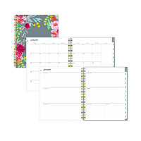 Blue Sky Sophie Frosted Weekly/Monthly Planner, Floral Artwork, 11 x 8.5, Multicolor Cover, 12-Month (Jan to Dec): 2026 (140087)