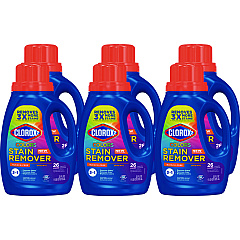 Clorox 2 For Colors Stain Remover and Laundry Additive, Regular, 33 oz Bottle, 6/Carton (CLO30037)