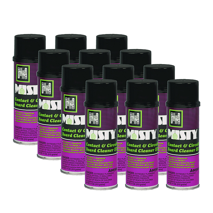 Misty Contact and Circuit Board Cleaner III, 16 oz Aerosol Spray, 12/Carton (AMR1002285)
