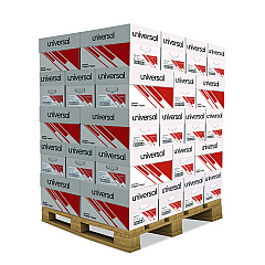 Universal Copy Paper, 92 Bright, 20 lb Bond Weight, 8.5 x 11, White, 500 Sheets/Ream, 10 Reams/Carton, 40 Cartons/Pallet (UNV21200PLT)