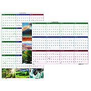 House of Doolittle Earthscapes Recycled Reversible/Erasable Yearly Wall Calendar, Nature Photos, 18 x 24, White Sheets, 12-Month (Jan-Dec): 2026 (3930)