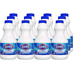 Clorox Concentrated Regular Disinfecting Bleach, 24 oz Bottle, 12/Carton (CLO32251)