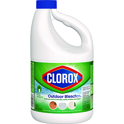 CloroxPro Results Concentrated Outdoor Bleach, 81 oz Bottle, 6/Carton (CLO32438)
