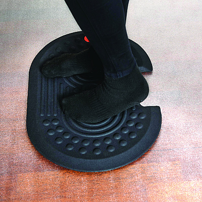 Floortex AFS-TEX 2000X Anti-Fatigue Mat, 16 x 24, Black (FLRFCA21624XBK)