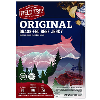 Field Trip Beef Jerky, Original, 1 oz Bag, 12 Bags/Carton (FLTFLD00503)