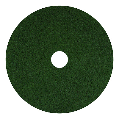 Americo Scrubbing Pads, 16" Diameter, Green, 5/Carton (AMF400316)
