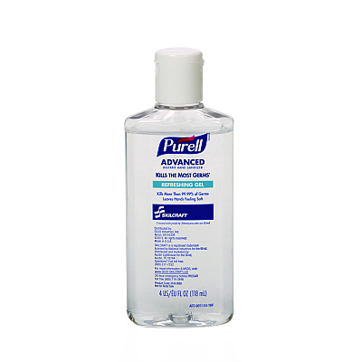 AbilityOne 8520014907358, SKILCRAFT PURELL Advanced Hand Sanitizer, Refreshing Gel Scent, 4 oz, 24/Box