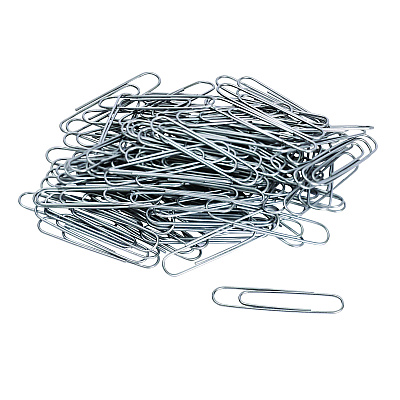Universal Paper Clips, Jumbo, Smooth, Silver, 100 Clips/Box, 10 Boxes/Pack (UNV72220)