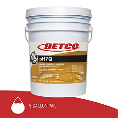 Betco pH7Q Neutral Disinfectant, Pleasant Lemon Scent, 5 gal Pail (BET3160500)
