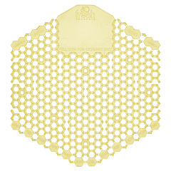 Fresh Products Wave 3D Urinal Deodorizer Screen, Citrus Scent, Yellow, 10/Box (FRS3WDS60CITBX)